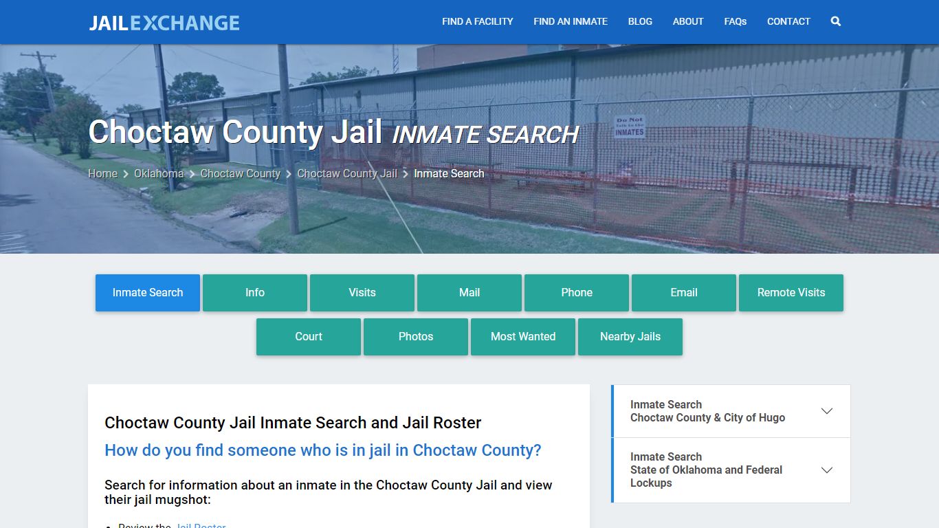 Inmate Search: Roster & Mugshots - Choctaw County Jail, OK